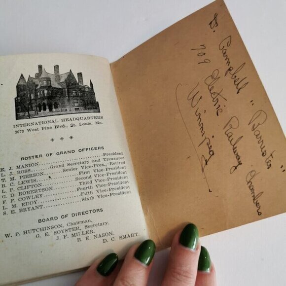 1927 Constitution Railroad Telegraphers Booklet Railway Workers St Louis MO - Picture 11 of 11